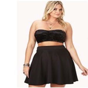 Velveteen Bandeau Top